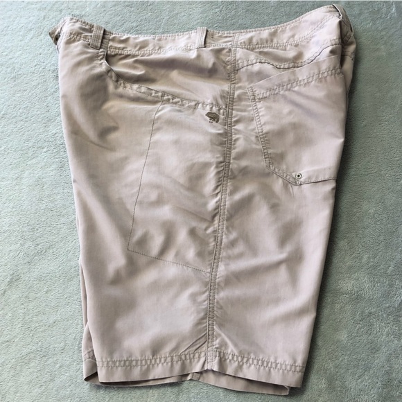 Mountain Hard Wear Taupe Lightweight Nylon Long Shorts - Picture 4 of 12